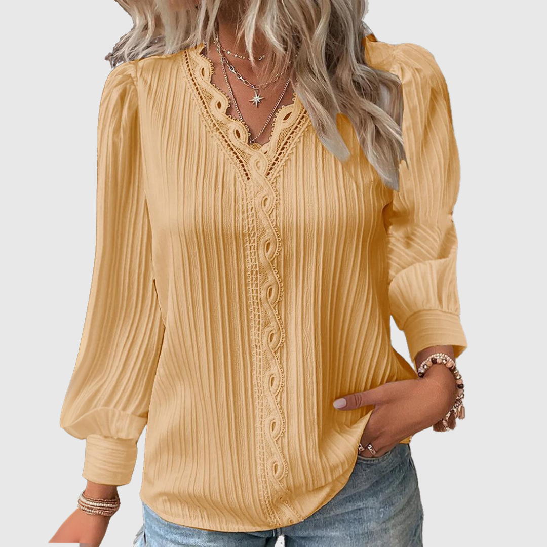Sienna | Elegante kantblouse met verfijnde details