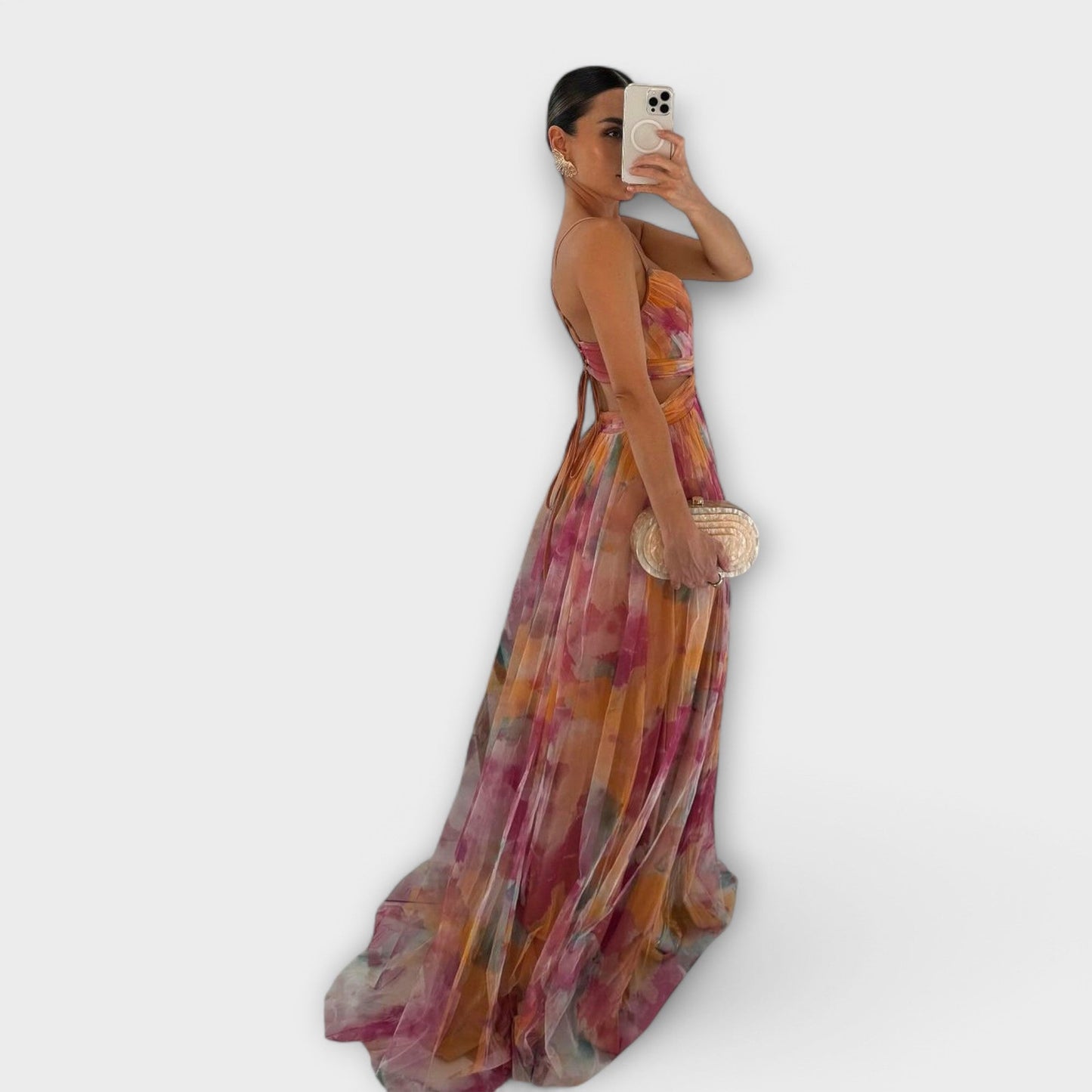 Anne | Elegant Mesh Maxikleed