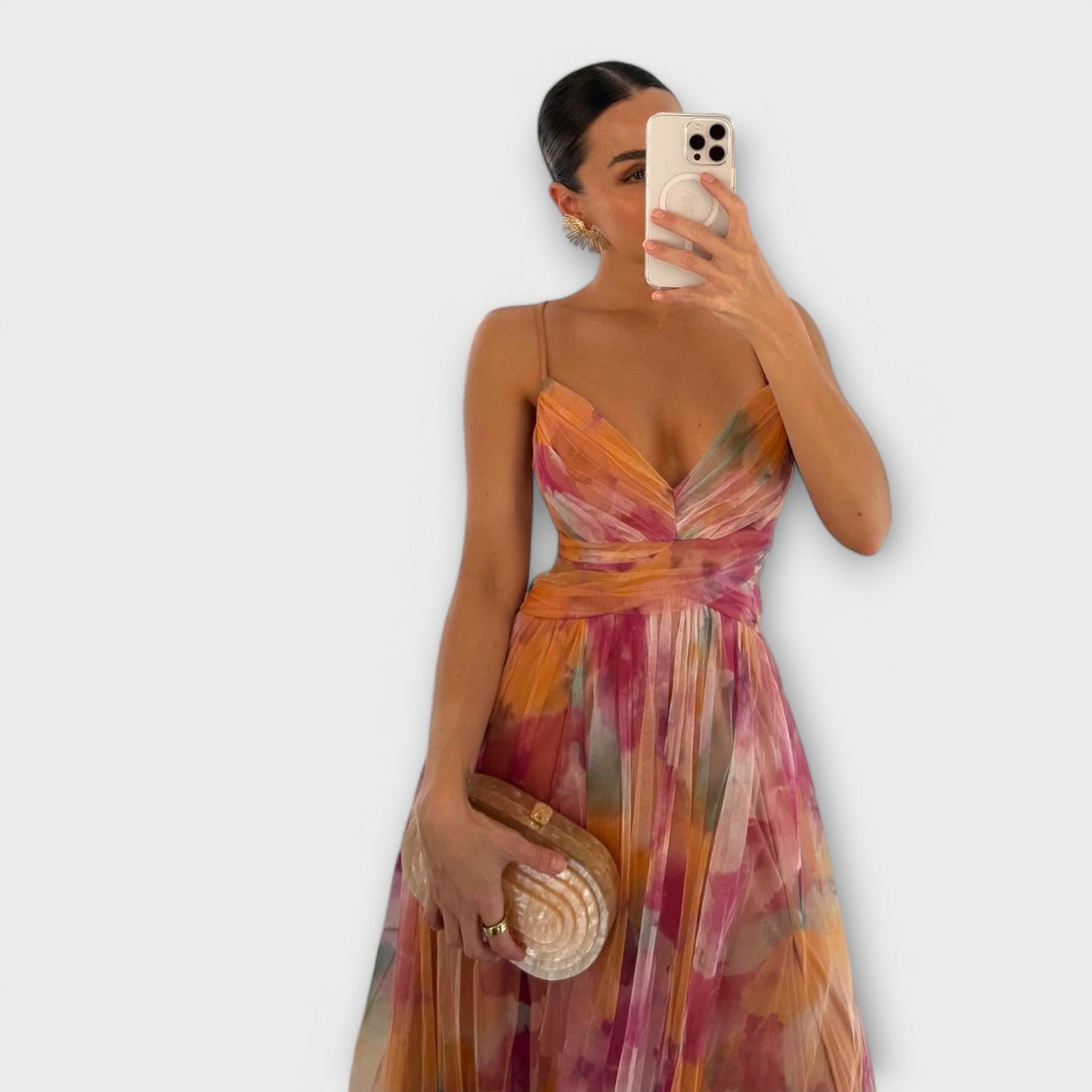 Anne | Elegant Mesh Maxikleed
