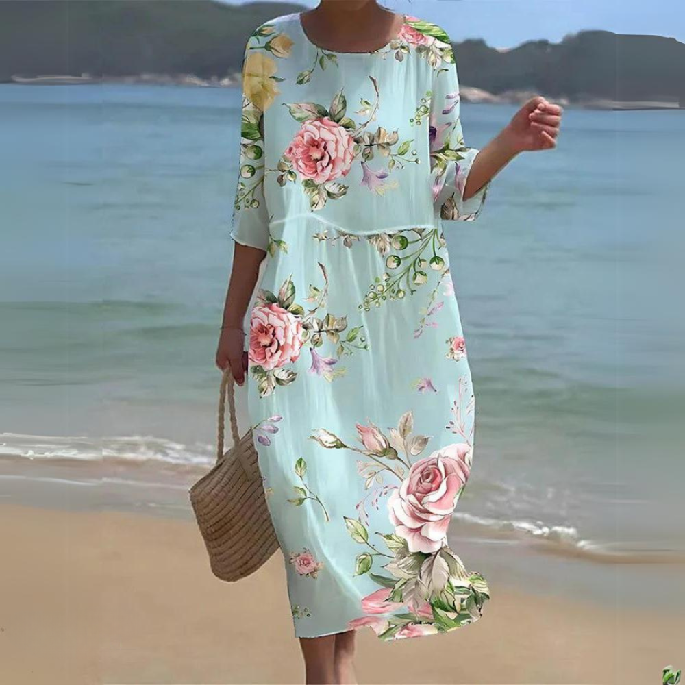 Nataly | Elegante jurk die de buik bedekt