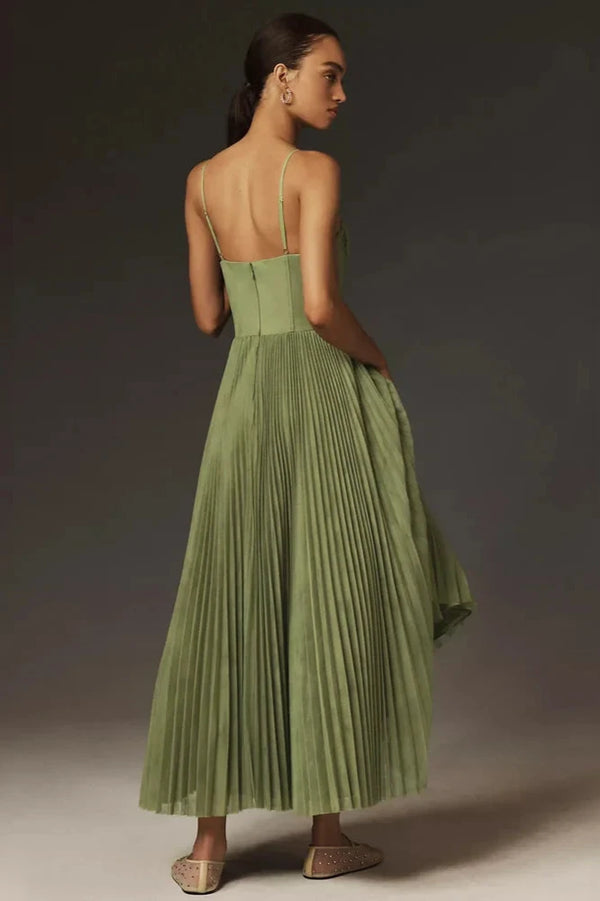 Elara™ | Korset-Plisseekleed van Tulle