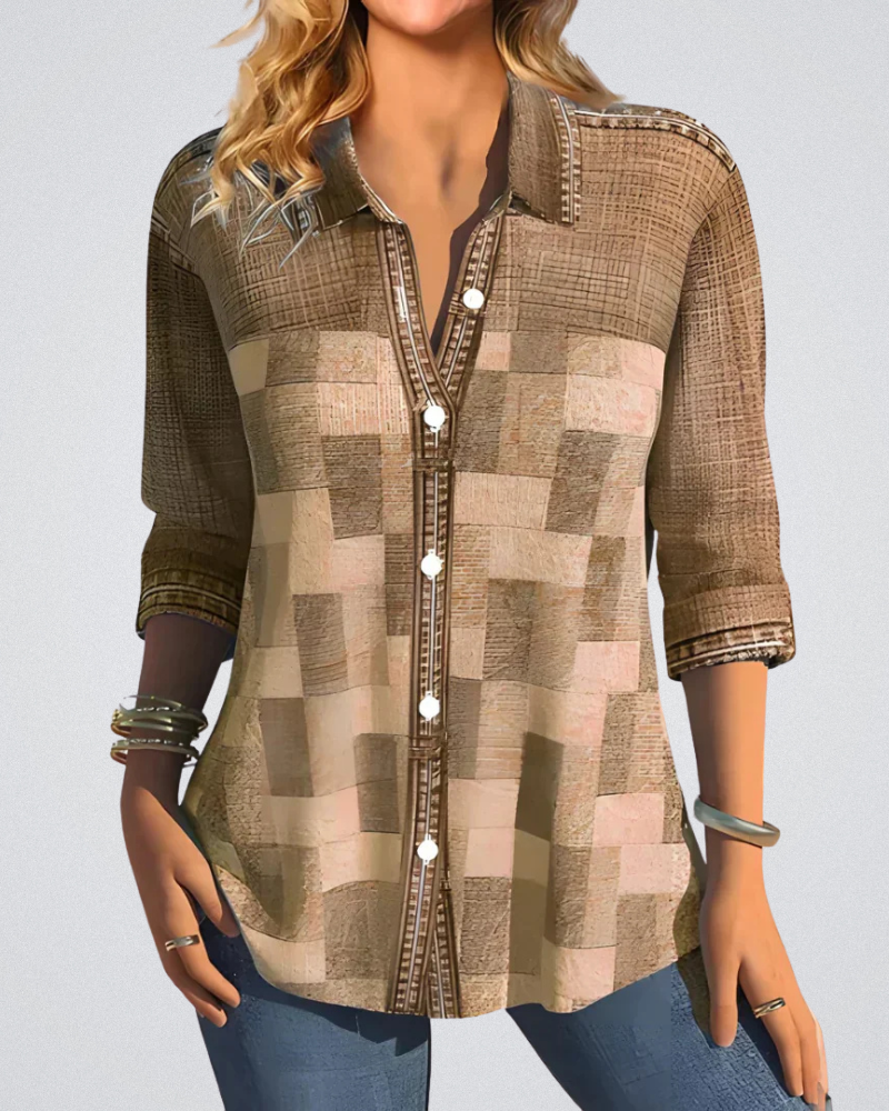 Eleanor | Tijdloze Geruite Blouse