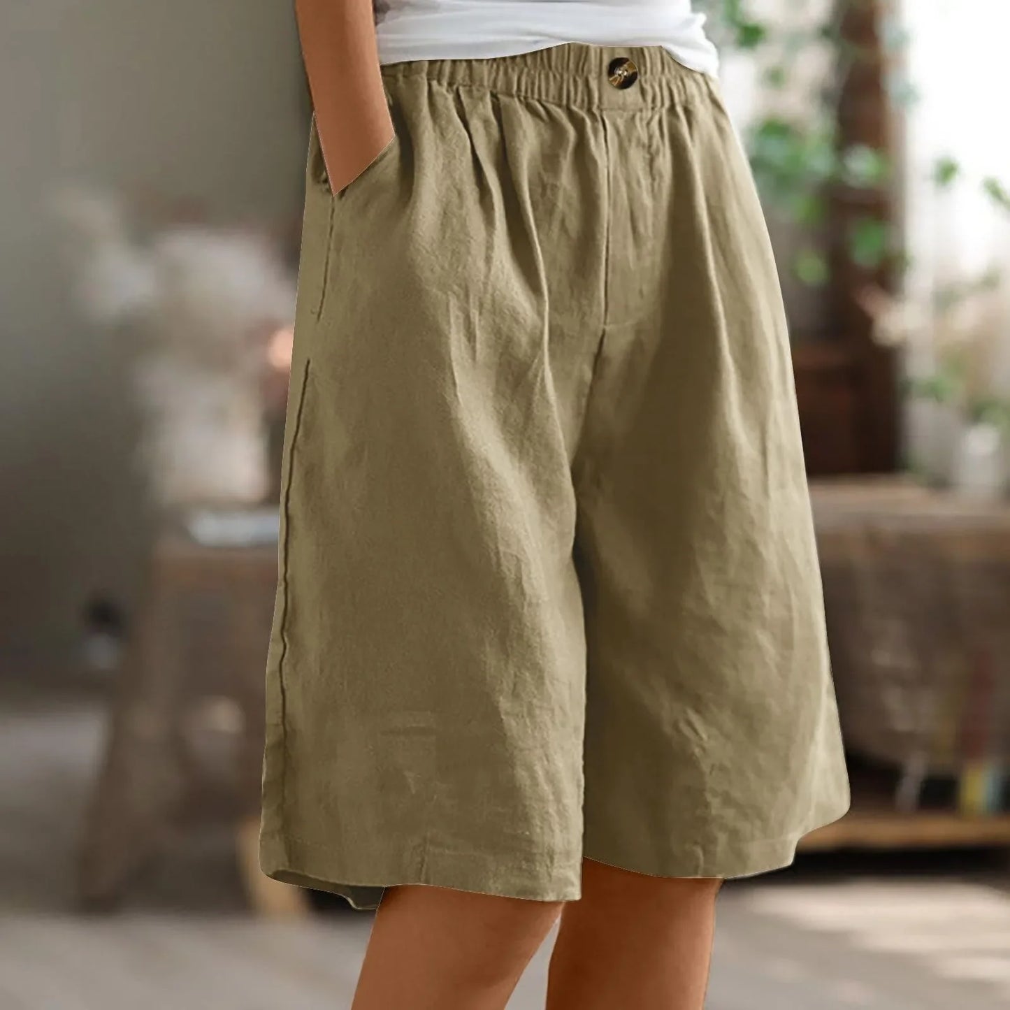Leona | Comfortabele shorts met elastische tailleband en zak