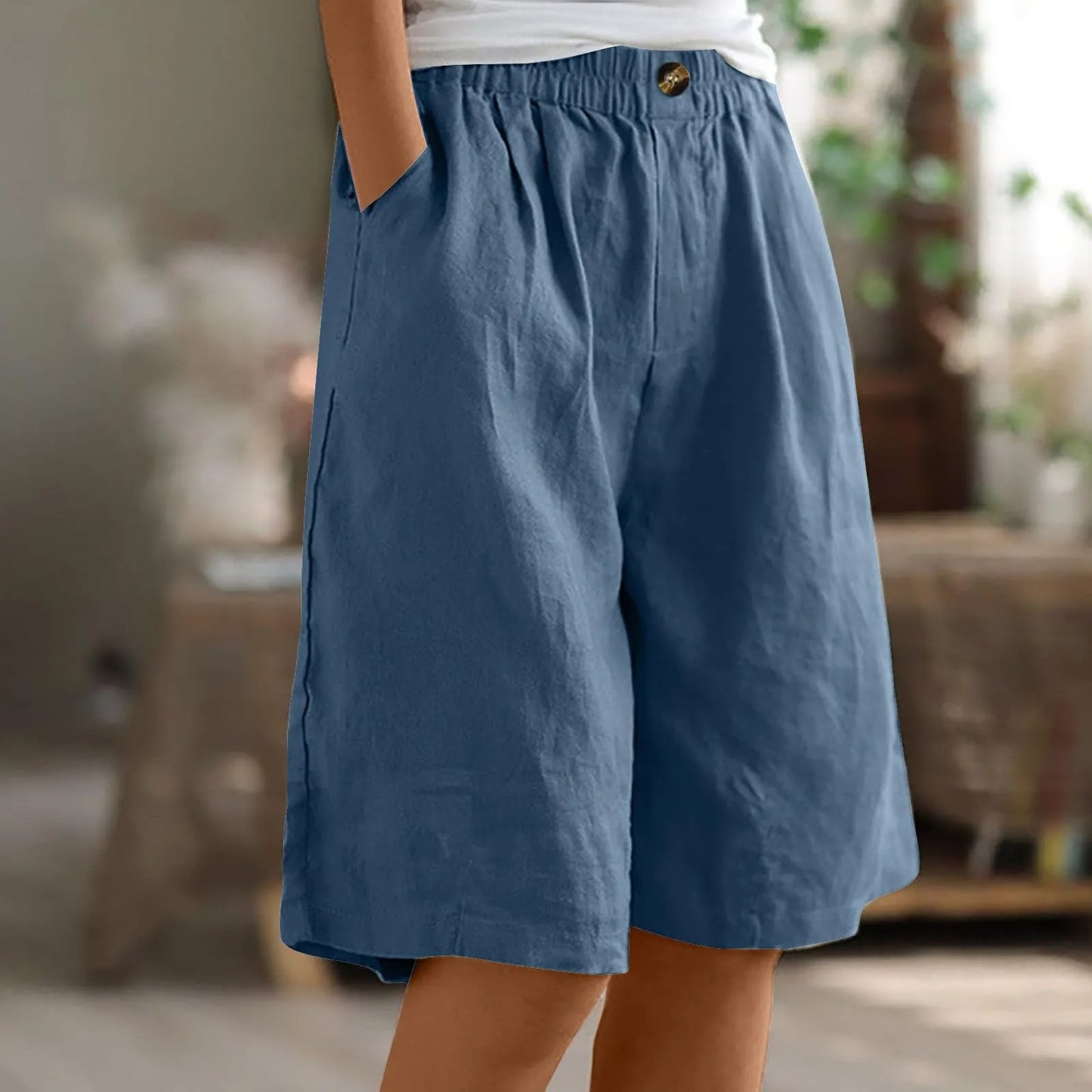 Leona | Comfortabele shorts met elastische tailleband en zak