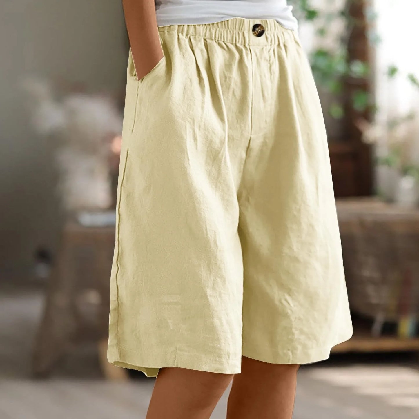 Leona | Comfortabele shorts met elastische tailleband en zak