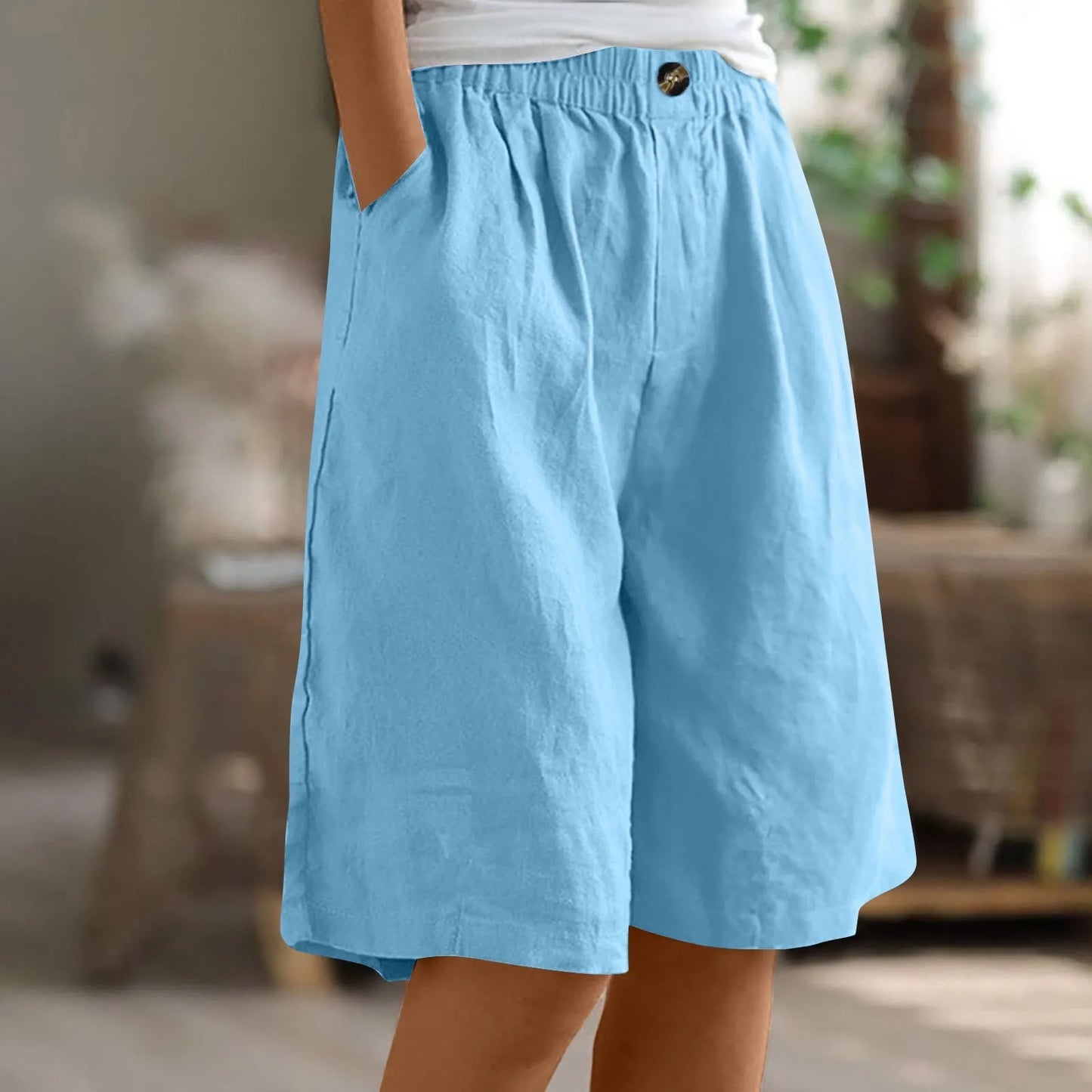 Leona | Comfortabele shorts met elastische tailleband en zak