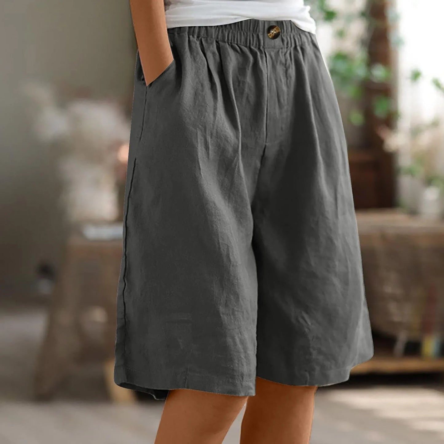 Leona | Comfortabele shorts met elastische tailleband en zak