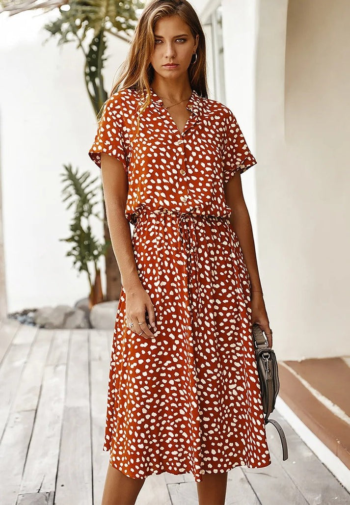 Dalia | V-hals jurk
