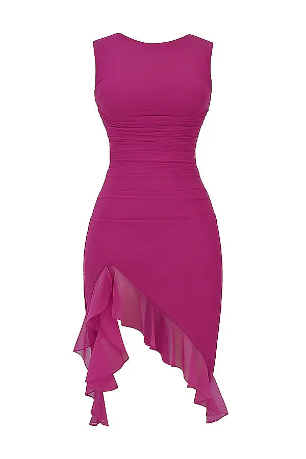 Vivienne | Midikleid met Ruches