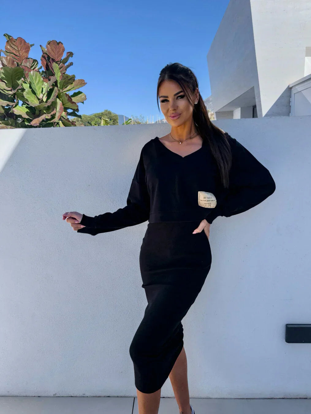 Laurine | Casual Ensemble Jurk & Sweatshirt