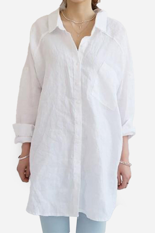 Florence | Dames Oversized Linnen Shirt