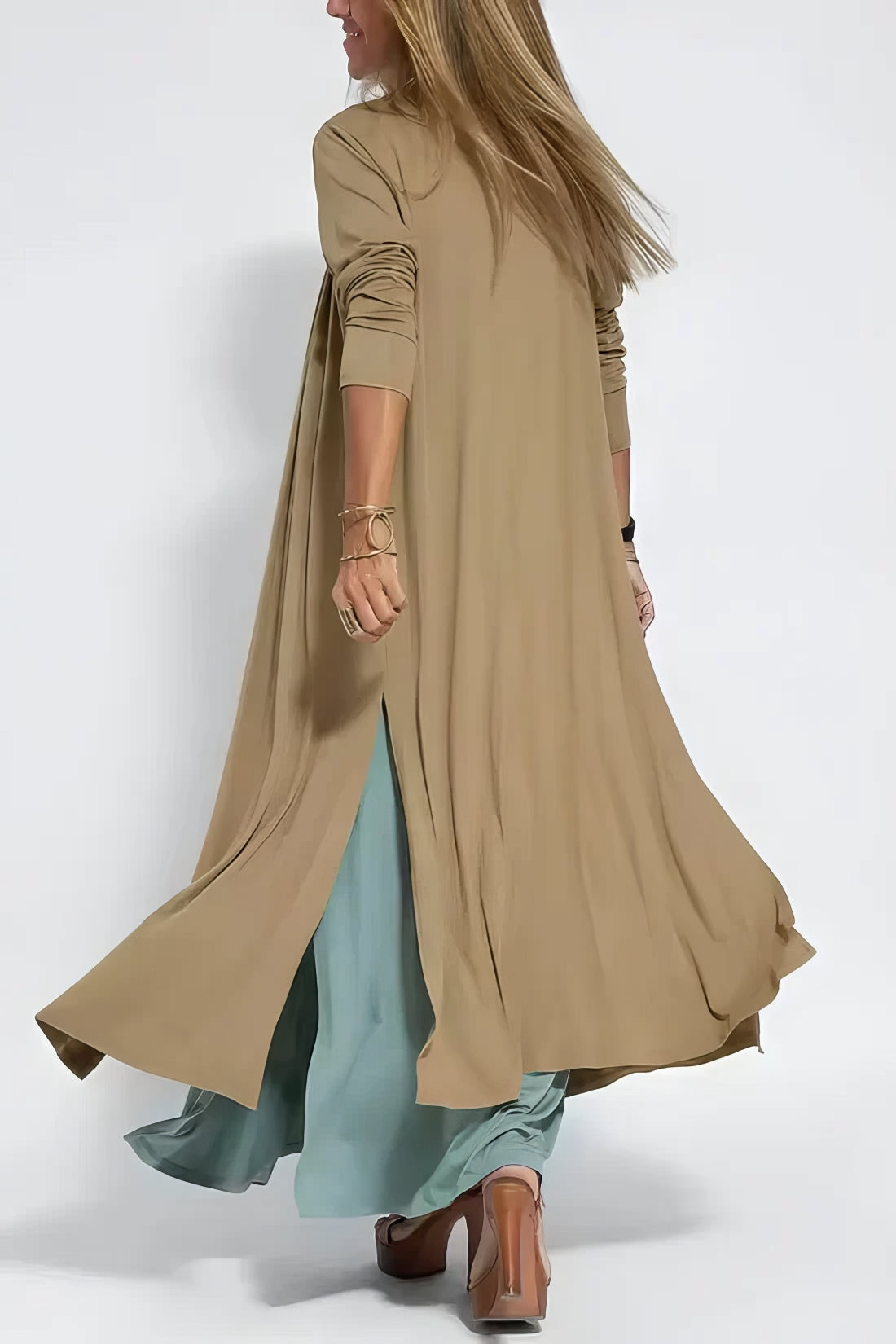 Lieve | Elegante Lange Jurk + Gratis Bijpassende Cardigan