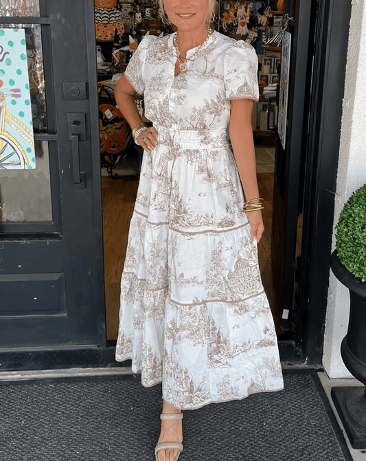 Alora | Tijdloze Charme Maxi Jurk
