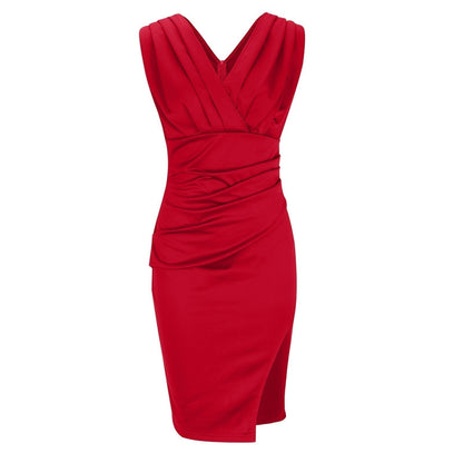 Celina™ | Cocktailjurk met plooien-design