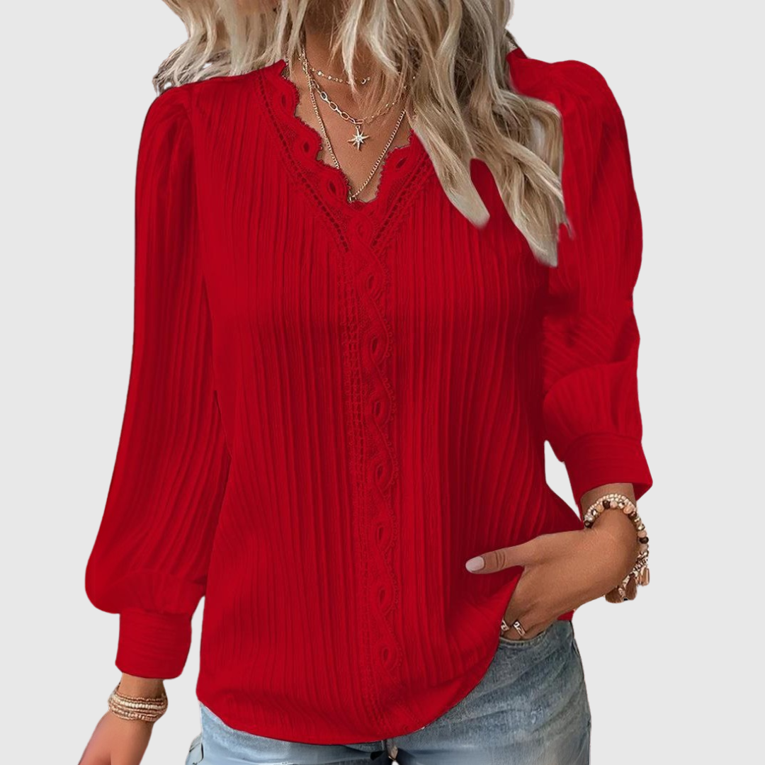 Sienna | Elegante kantblouse met verfijnde details