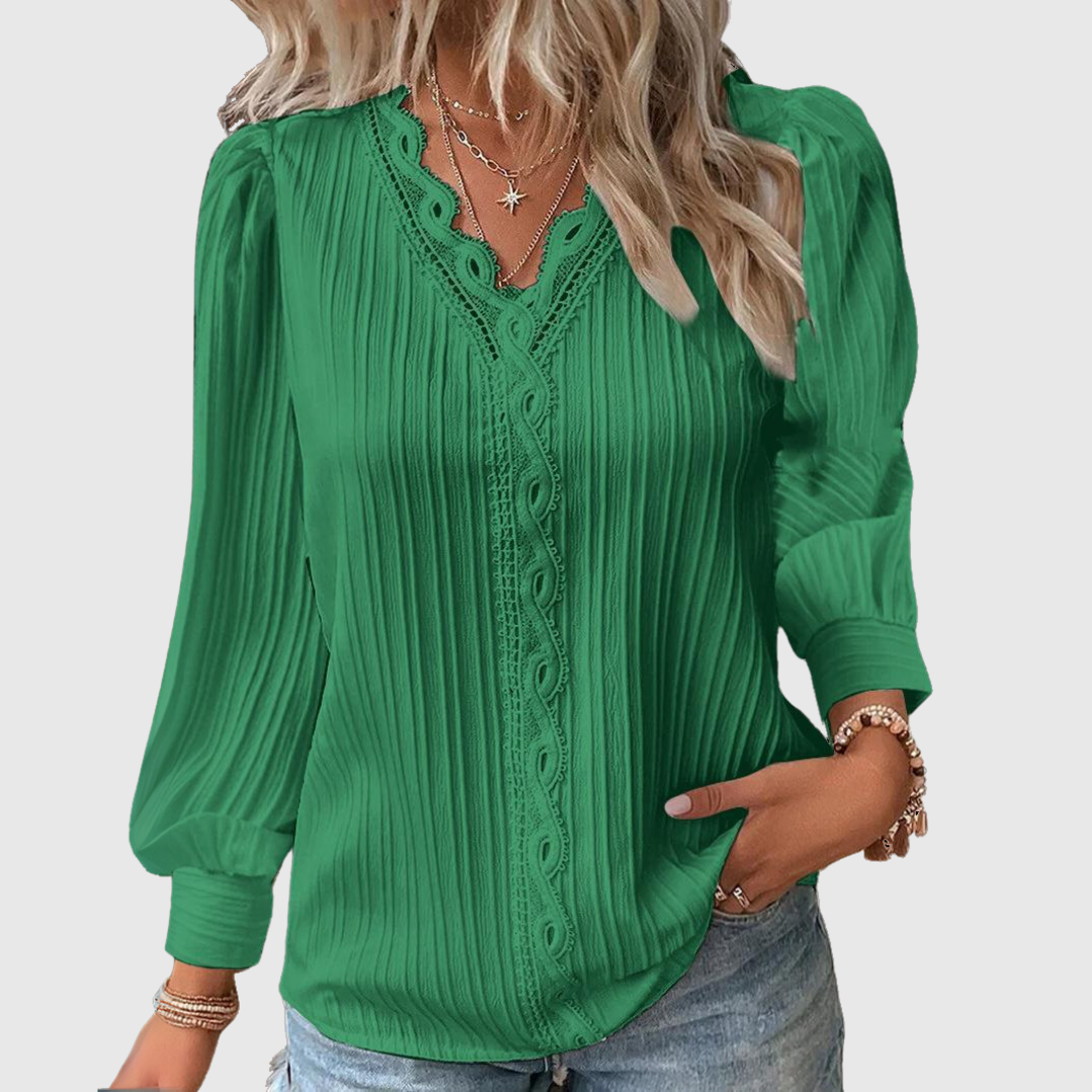 Sienna | Elegante kantblouse met verfijnde details