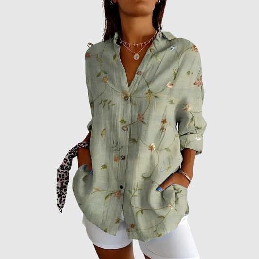 Rosalie | Bloemige Blouse met Vrouwelijke Touch