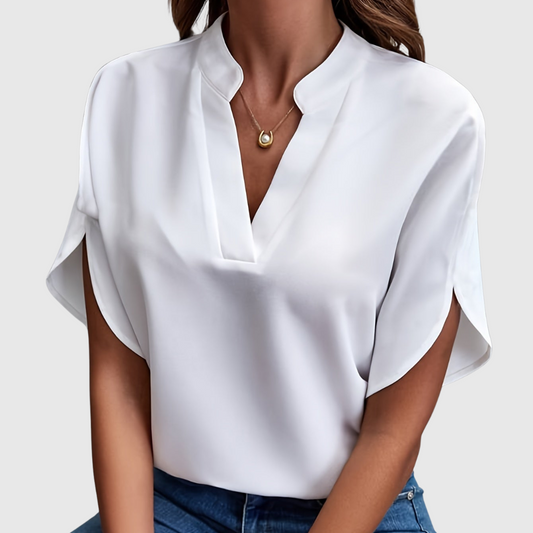 Carina | Elegante Korte Mouwen Blouse met Premium-Design