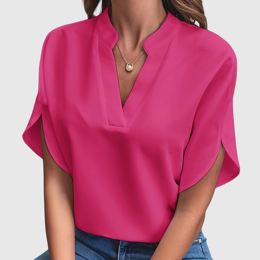 Carina | Elegante Korte Mouwen Blouse met Premium-Design