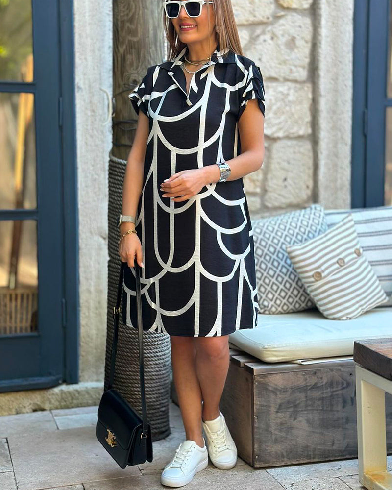 Anneliese™ | Polokleed met grafische print