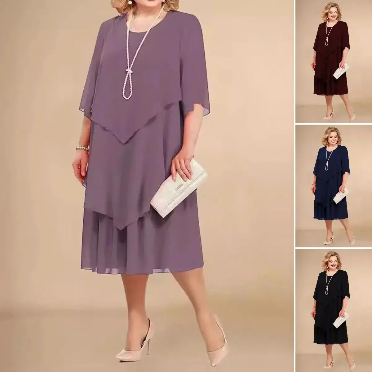 Naomi | Elegante Jurk (Grote Maten)