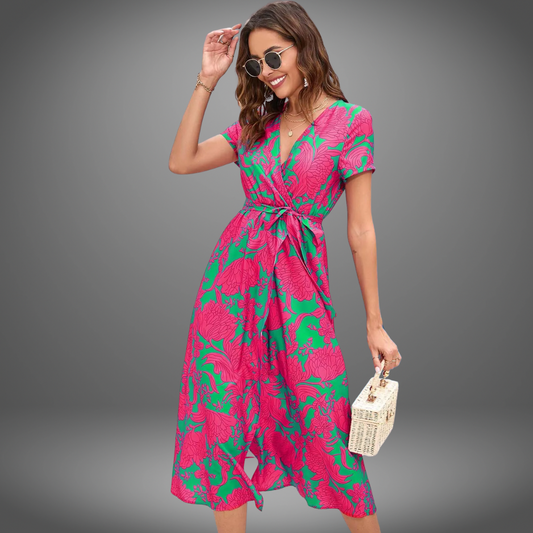 Ailyn™ | Zomerjurk met bloemenprint