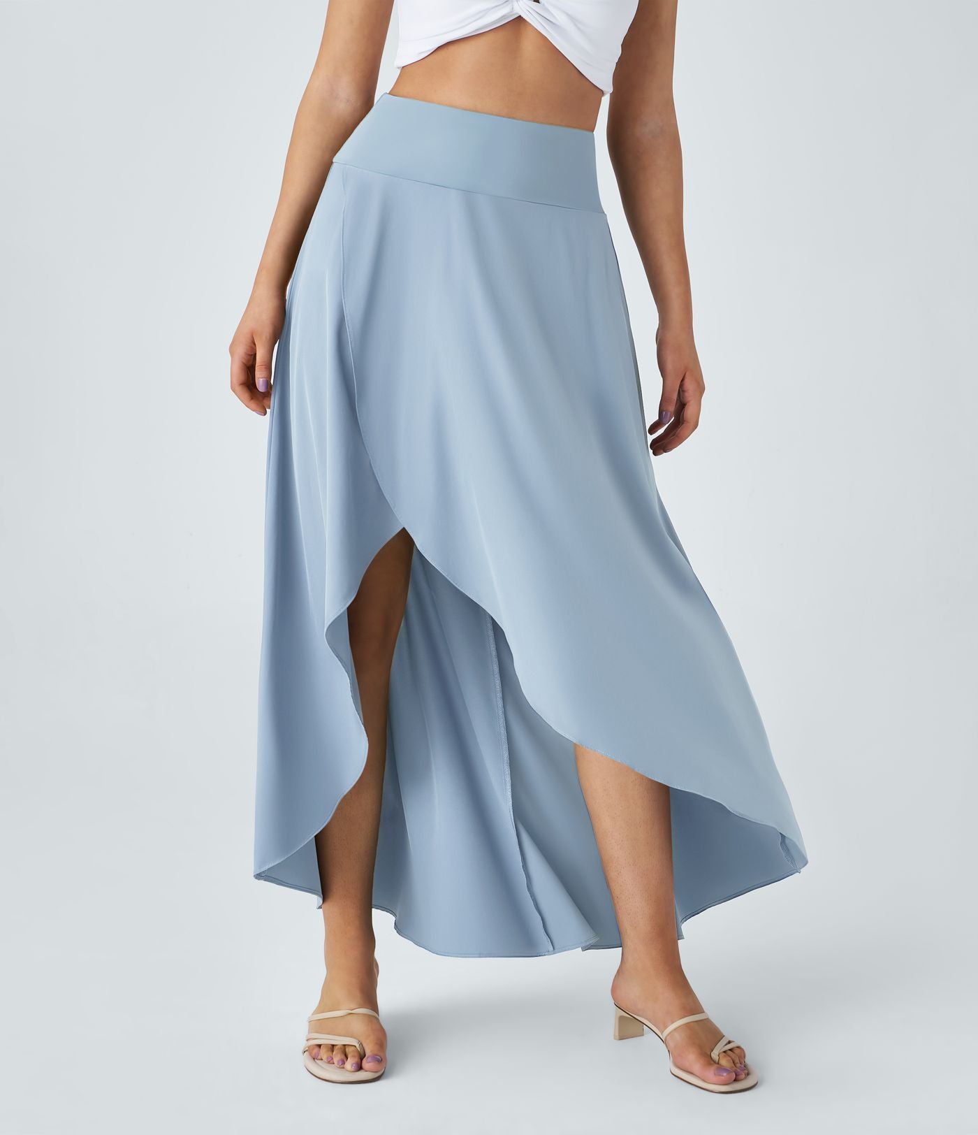 Nylah | Gespleten Comfortabele rok