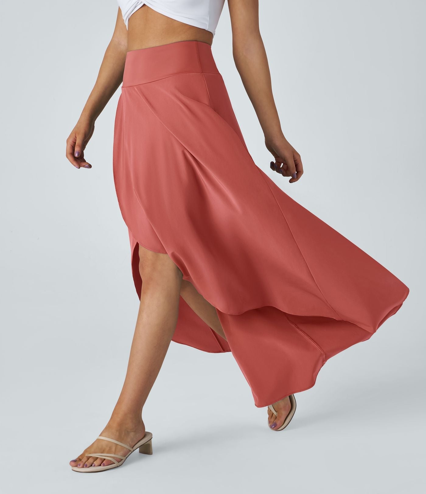Nylah | Gespleten Comfortabele rok