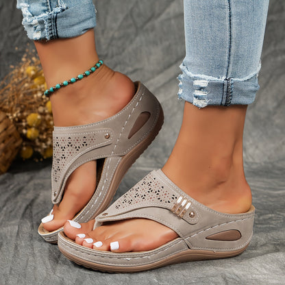 Caroline | comfortabele sandalen met sleehak en elastische band