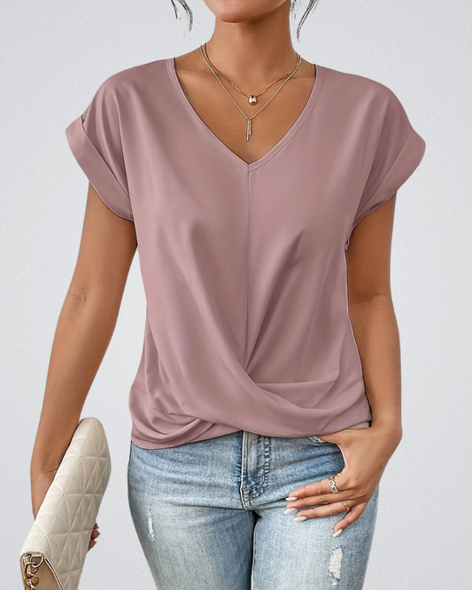 Clara - Casual T-shirt met sweetheart halslijn
