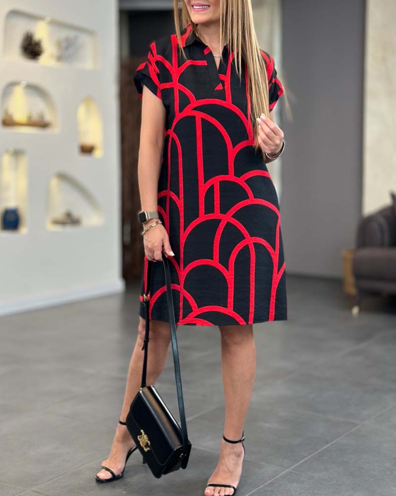 Anneliese™ | Polokleed met grafische print