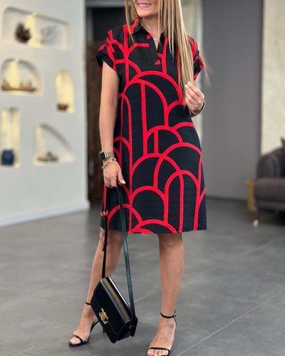 Anneliese™ | Polokleed met grafische print