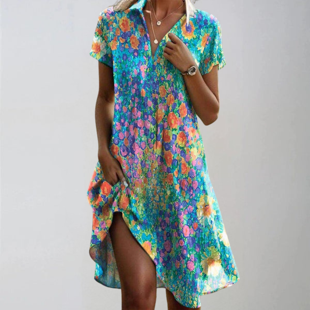 Eliska | Elegante Bloemenjurk
