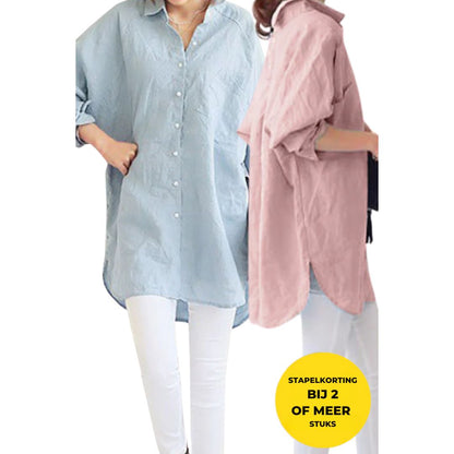 Florence | Dames Oversized Linnen Shirt