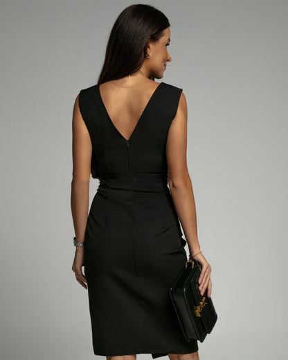Celina™ | Cocktailjurk met plooien-design