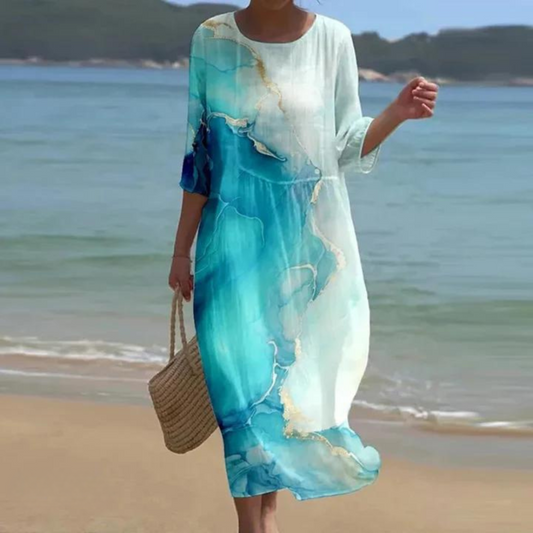 Nataly | Elegante jurk die de buik bedekt