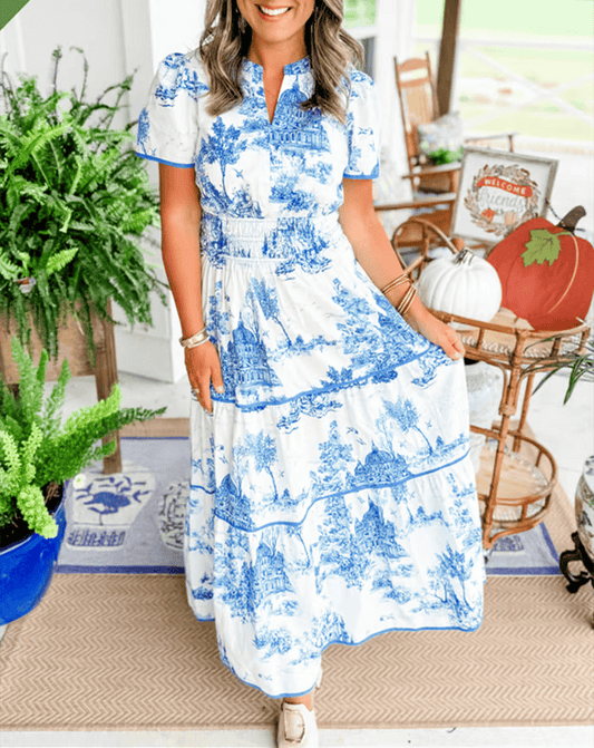 Alora | Tijdloze Charme Maxi Jurk