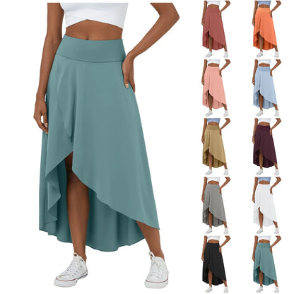 Nylah | Gespleten Comfortabele rok