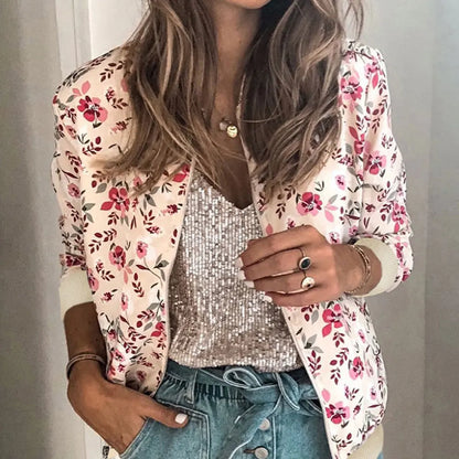 Nathalie | Bomberjack met trendy bloemenprint