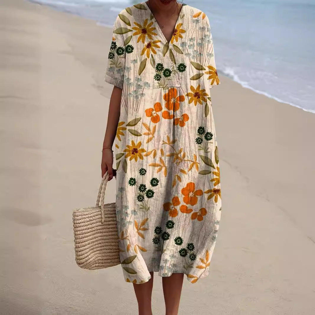 Ella - Jurk met Bloemenprint