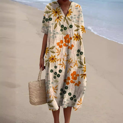 Ella - Jurk met Bloemenprint