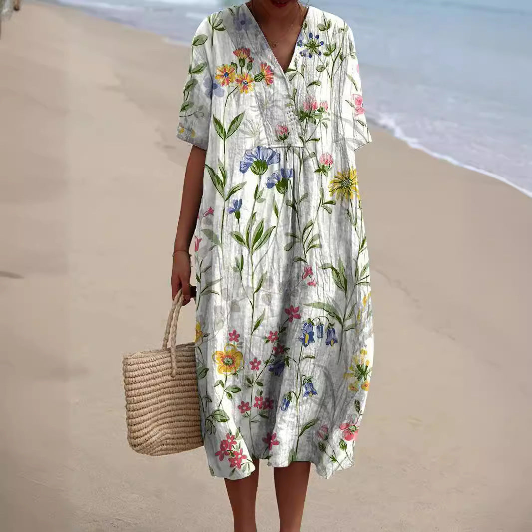 Ella - Jurk met Bloemenprint