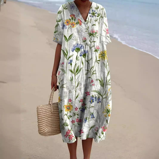 Ella - Jurk met Bloemenprint