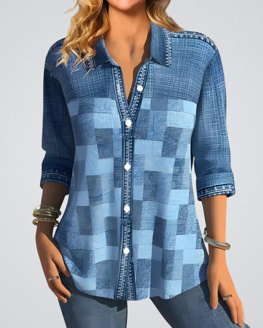 Eleanor | Tijdloze Geruite Blouse