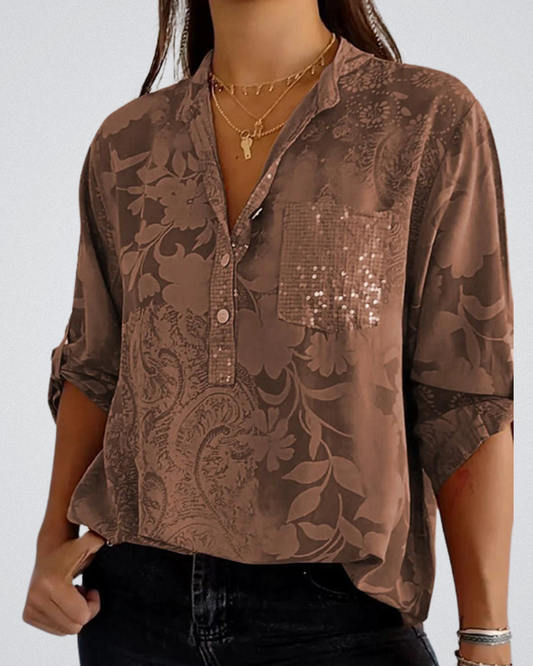 Ally | Elegante Pailletten Top