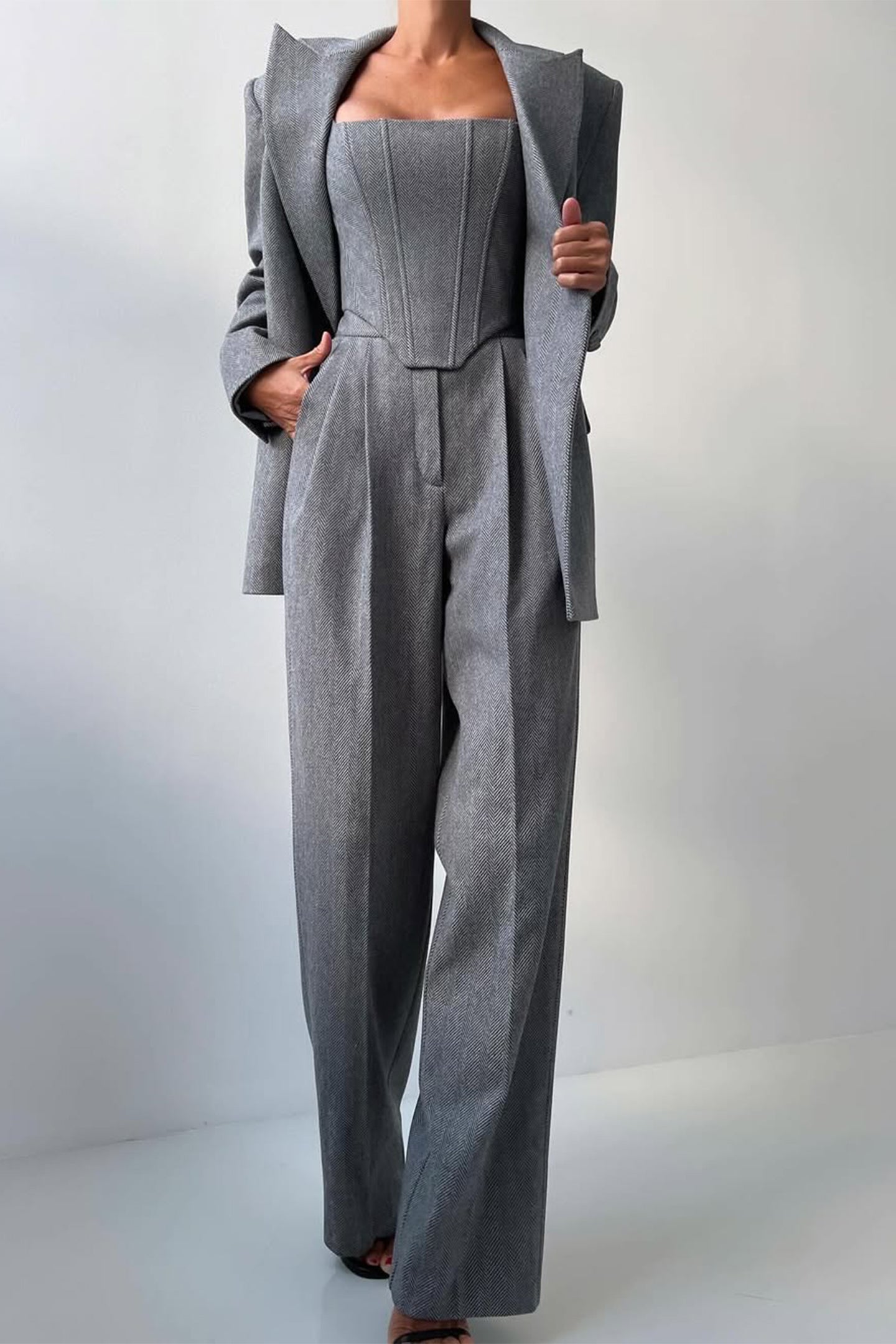 Daniella™ Set | Luxe 2-Delig Set met Gratis Dubbelrijige Blazer