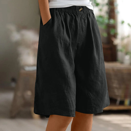 Leona | Comfortabele shorts met elastische tailleband en zak