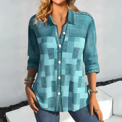 Eleanor | Tijdloze Geruite Blouse