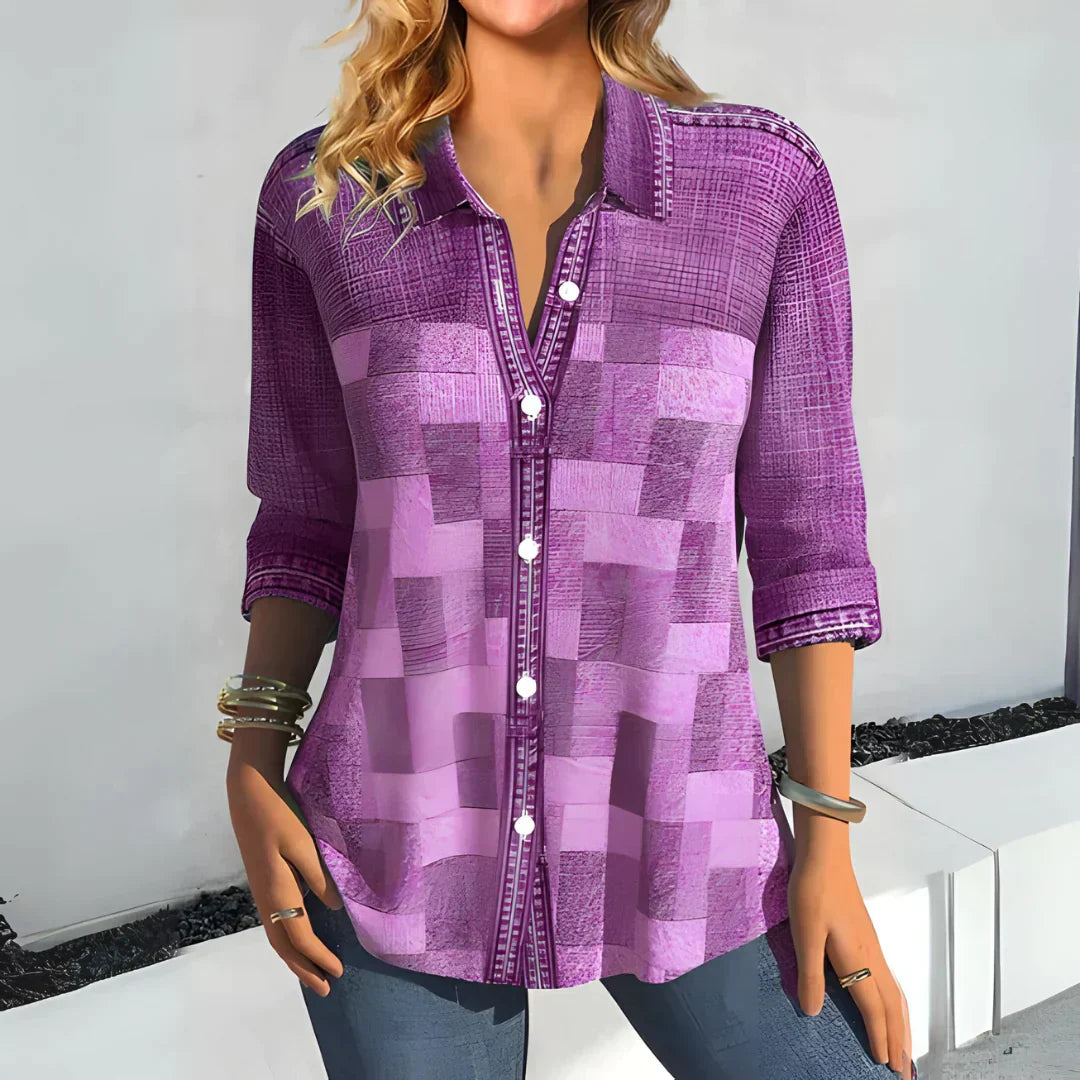 Eleanor | Tijdloze Geruite Blouse
