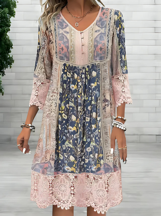 Tamara | Elegante Boho-jurk  (Bijna uitverkocht)
